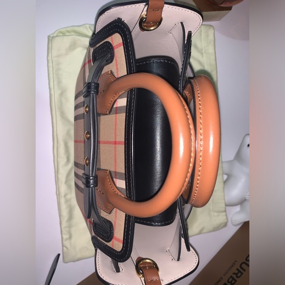 Burberry Calfskin Mini Vintage Check Triple Stud Belt Bag - Picture 11 of 16